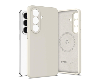Etui do telefonów Tech-Protect Silicone Magsafe Galaxy S26+ Plus Cosmic Latte